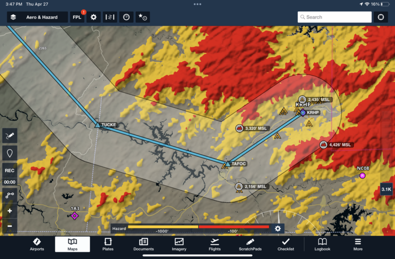 ForeFlight Adds Runway Length Filter And Profile Corridor To The Map ...